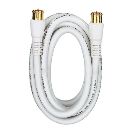 RCA RCAVH606WHRV1 6FT RG6 CABLE WHT